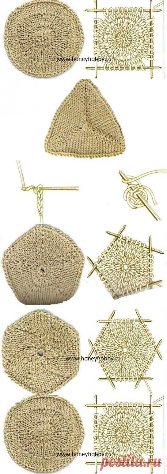 Вязание геометрических узоров, орнаментов и фигур.