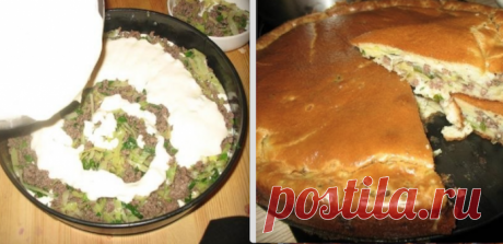 Супер нежный пирог с капустой и мясом "Королевский перекус"