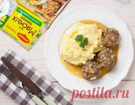 Мясные ежики с рисом и морковью и картофельным пюре - рецепт приготовления с фото от Maggi.ru