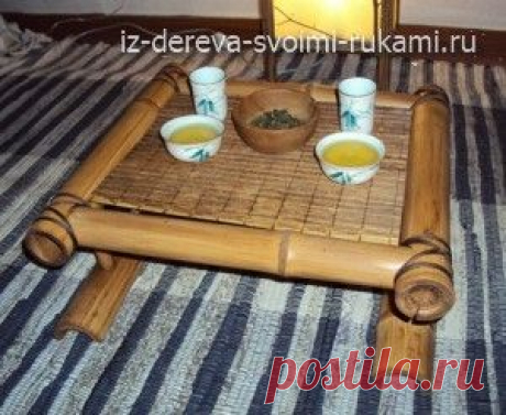Как сделать чайный столик Чабань из бамбука своими руками - Работа с деревом
