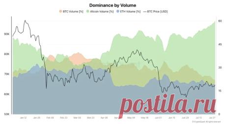 www.kriptanovosti.ru - На долю альткоинов приходится 60% объема торгов на Binance
