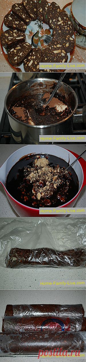 Кулинарные рецепты Шоколадная колбаса &raquo; Кулинарные рецепты