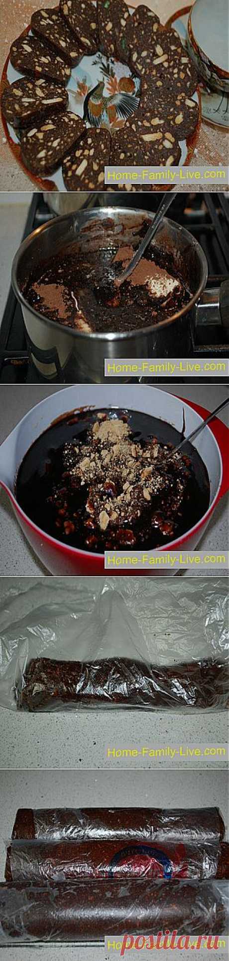 Кулинарные рецепты Шоколадная колбаса &amp;raquo; Кулинарные рецепты