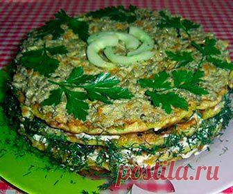 Печеночно-кабачковый тортик | Мой садочек