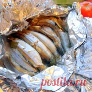 Мойва запеченная в фольге