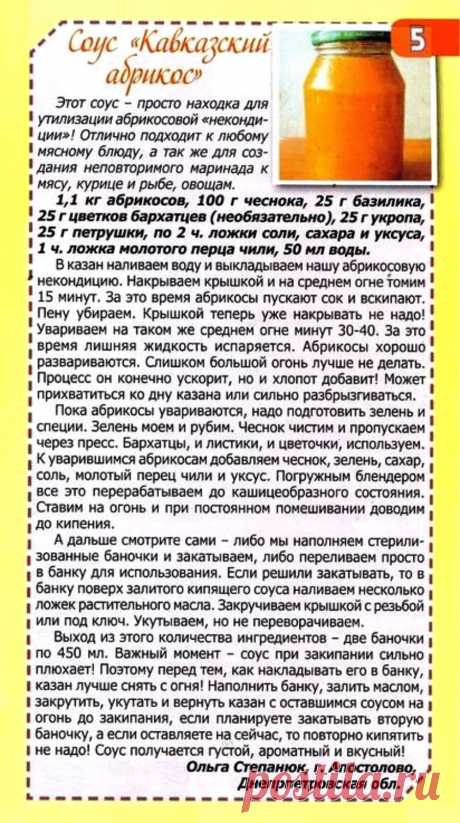 Соус &quot;Кавказский абрикос&quot;