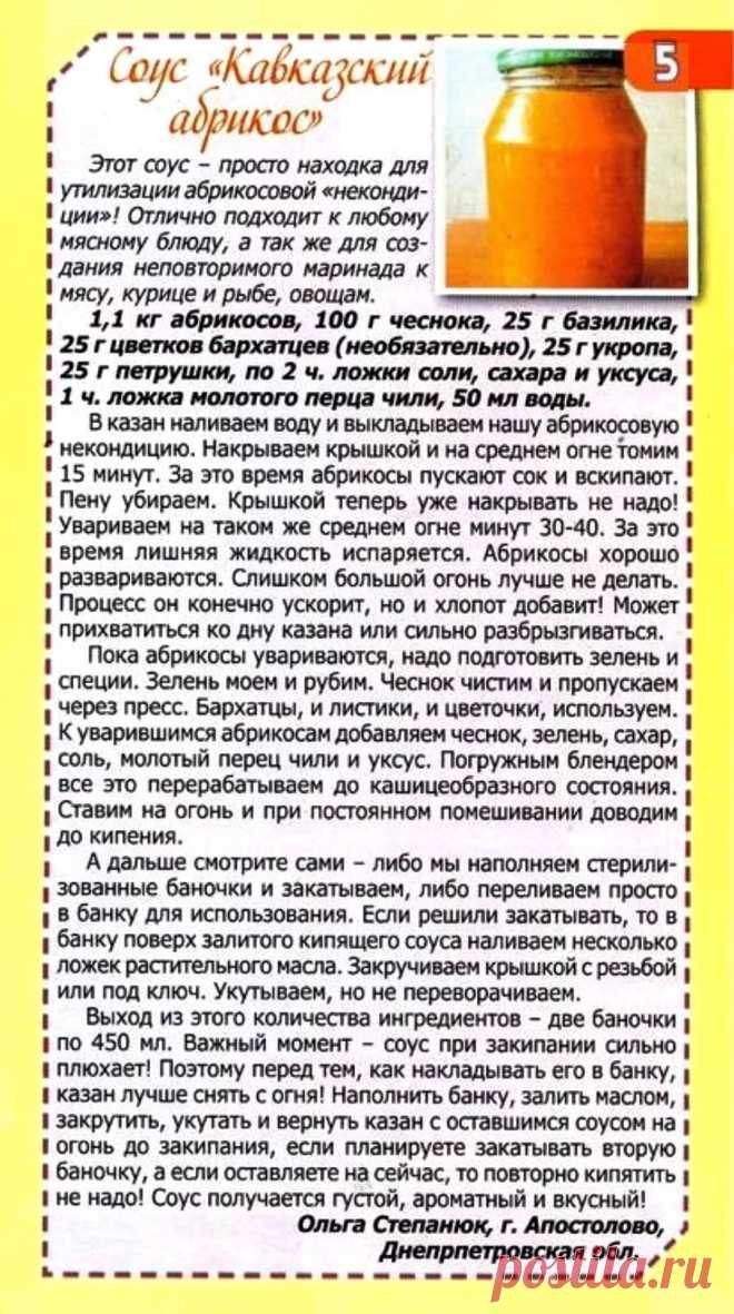 Соус "Кавказский абрикос"