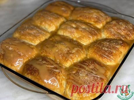 Отрывной пирог с яблоками и карамелью Кулинарный рецепт(***)