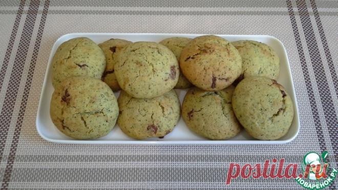 Мятное печенье с шоколадом Кулинарный рецепт