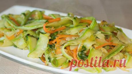 Молодые кабачки за 10 минут - кабачковая лапша | IrinaCooking | Яндекс Дзен