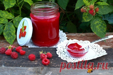 Малиновый джем без варки.