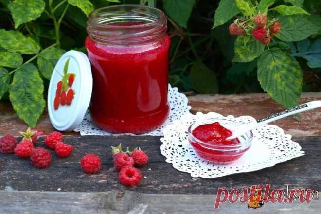 Малиновый джем без варки.