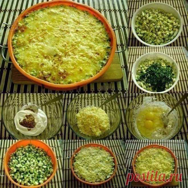 Кабачки, запеченные с сыром