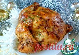 Сочная курица, запеченная в духовке - кулинарный рецепт