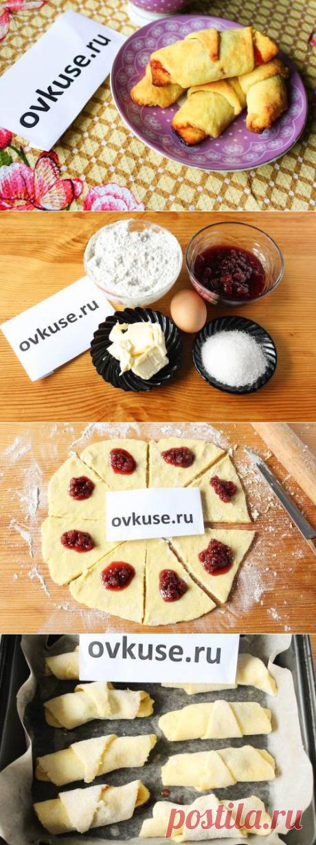 Вкусные рогалики с малиновым вареньем - рецепт с фото / Простые рецепты