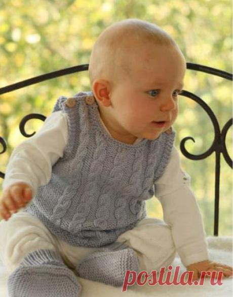 Безрукавка для мальчика спицами - 6 моделей со схемами и описанием