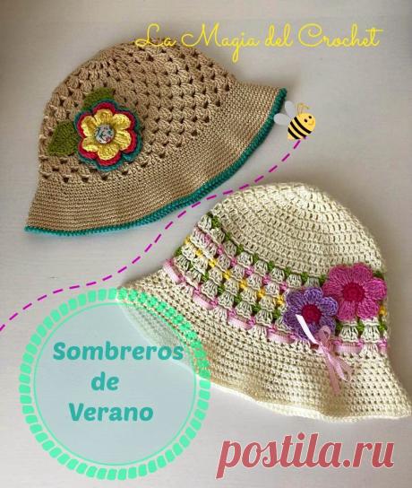 SOMBRERO DE VERANO PASO A PASO CON VÍDEO TUTORIAL - SUMMER HAT WITH STEP BY STEP TUTORIAL VIDEO | Patrones Crochet, Manualidades y Reciclado