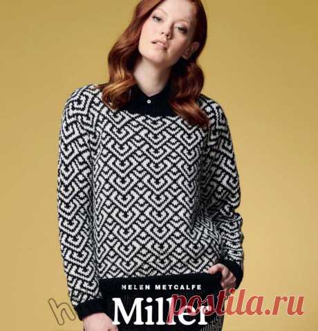 Вязание пуловера Miller с графическим узором - Хитсовет