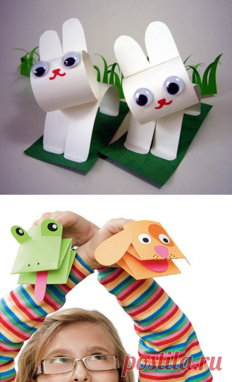 Поделки для детей своими руками из бумаги фото