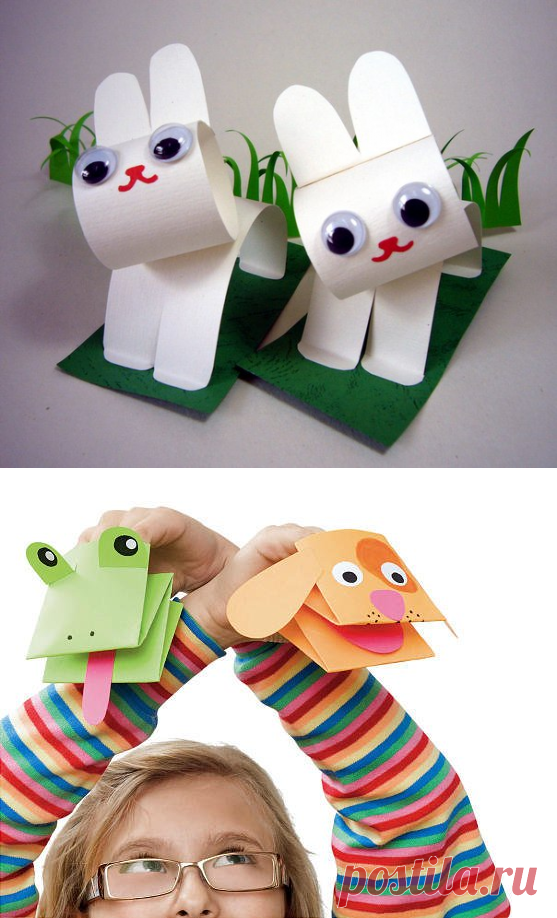 Поделки для детей своими руками из бумаги фото
