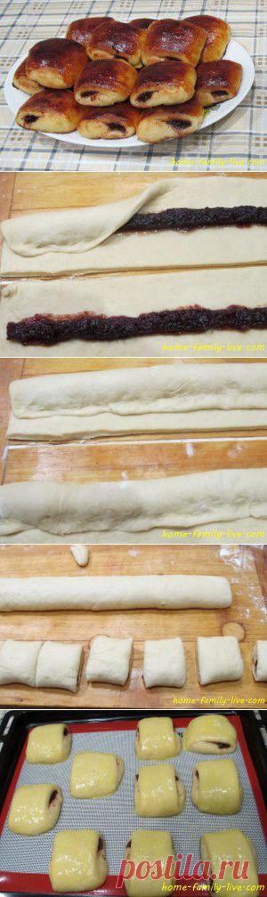 Булочки с повидлом - Кулинарные рецептыКулинарные рецепты