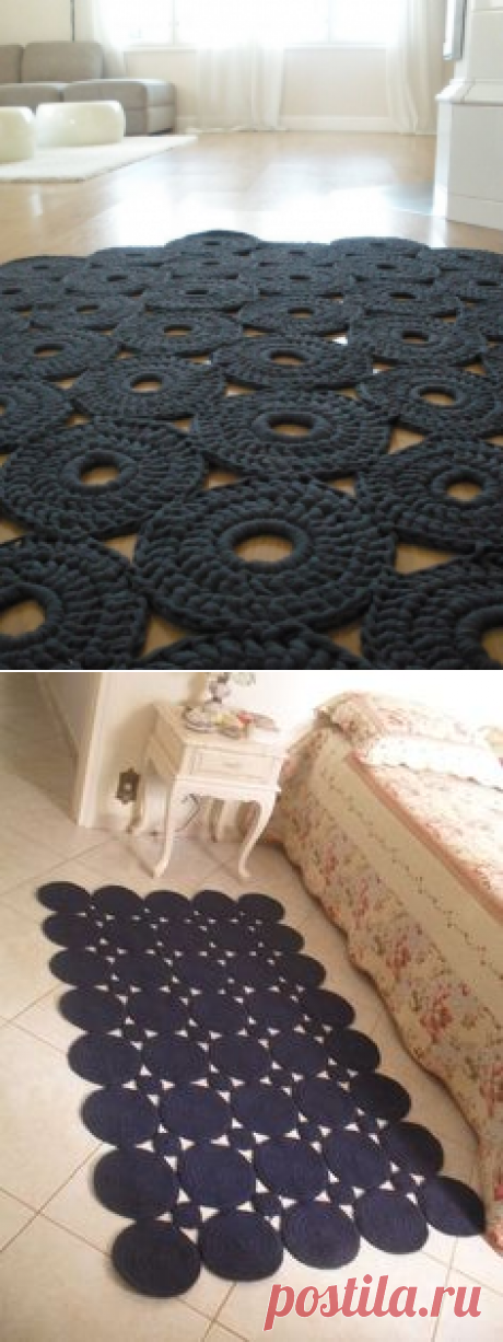 Оригинальные коврики крючком | filtet, strikket og hæklet | Crochet, Crochet mat and Rag rug tutorial
