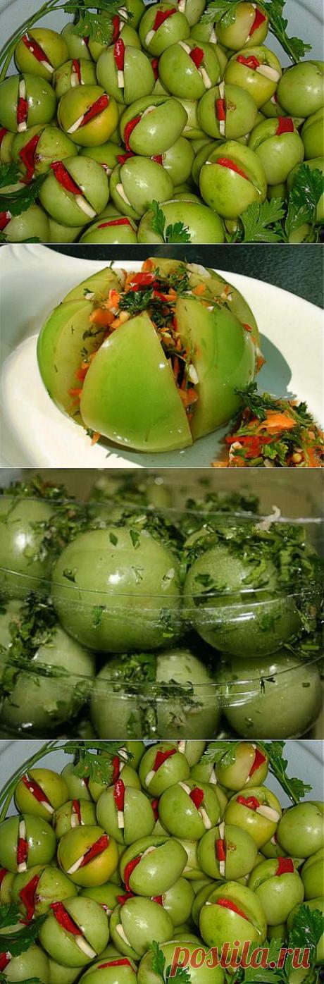 ЗАГОТАВЛИВАЕМ ЗЕЛЕНЫЕ ПОМИДОРЫ  - 35 РЕЦЕПТОВ ДЛЯ ВАС.