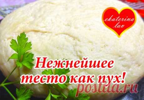 Тесто как пух на кефире! Вкуснейшее тесто для несладкой выпечки