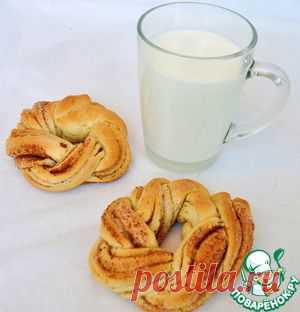 Калачики сметанные с сахаром и корицей - кулинарный рецепт