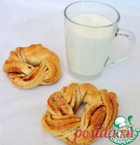 Калачики сметанные с сахаром и корицей - кулинарный рецепт