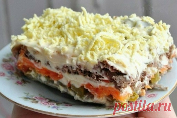 Салат слоёный 