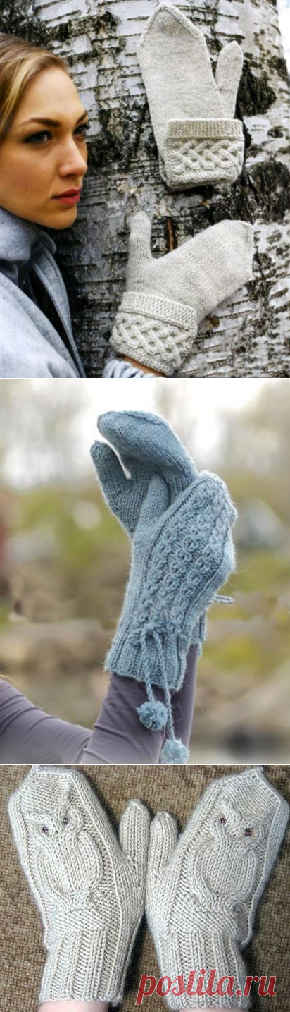 Схемы варежки спицами с узором: описания и видео мк, 30 вариантов