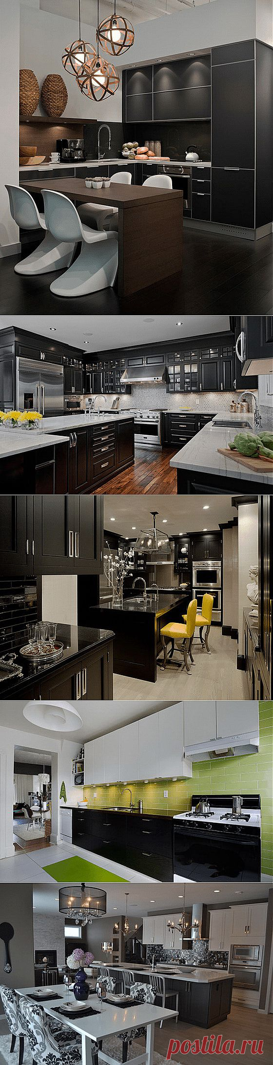 Кухни в черном цвете | Любимый дом