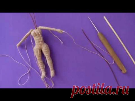 Как вставить каркас в руки вязаной куклы крючком: Тесс