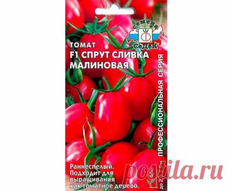 Томат Спрут Сливка малиновая "Профессиональная серия" 0.03г (СеДеК) купить в интернет-магазине sadovy.ru