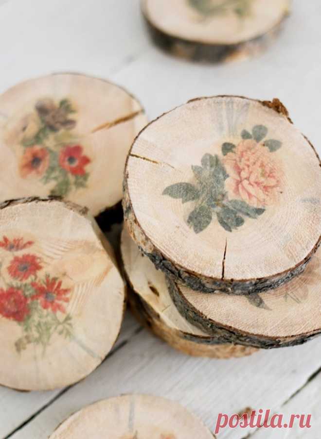 15 Уникальных подставок под чашки, которые можно сделать самостоятельно
