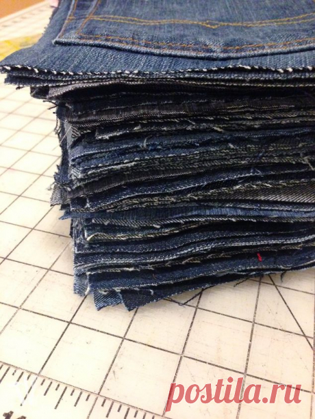 How to Make an Awesome Water-Resistant Picnic Blanket From Old Jeans | Hometalk