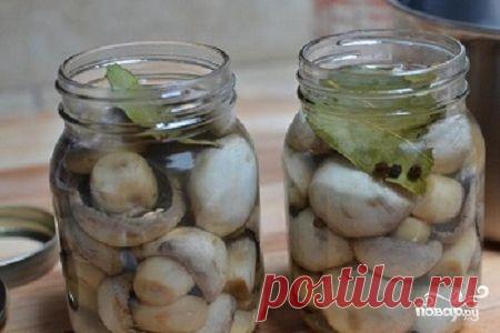 Маринованные шампиньоны - пошаговый кулинарный рецепт на Повар.ру