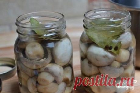 Маринованные шампиньоны - пошаговый кулинарный рецепт на Повар.ру