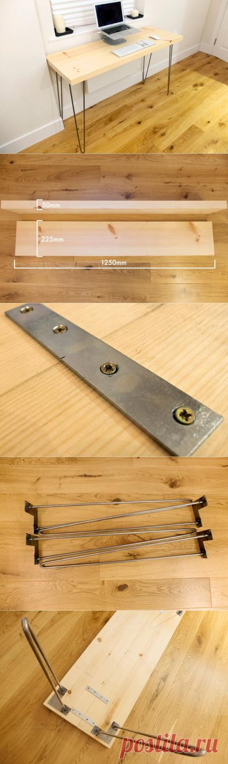 Простая инструкция по изготовлению письменного стола