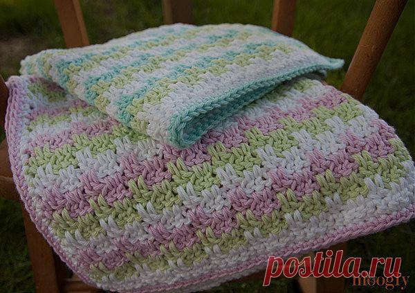 Плед крючком. МК..