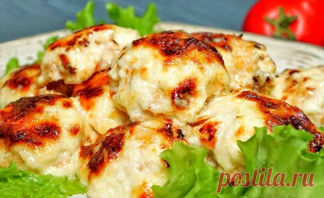 Куриные тефтели в сырно-сливочном соусе
