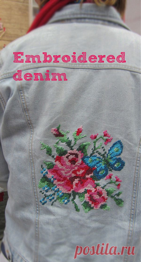 embroidered denim | Borduren