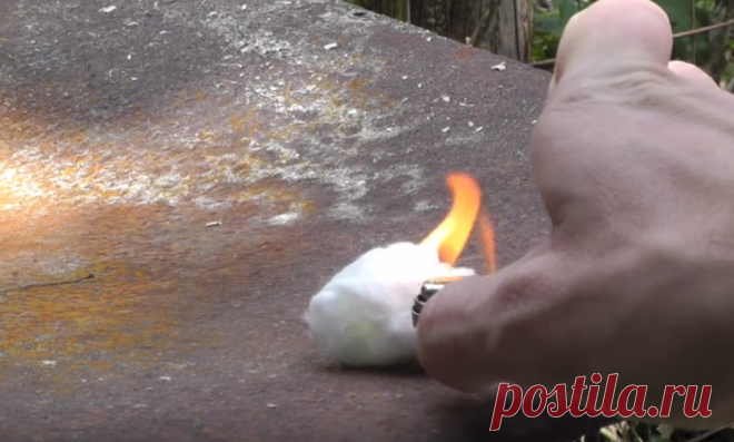 Розжиг.
Ватные шарики отлично подходят для розжига костра. Плюс ко всему, они отлично подходят для экономии места.