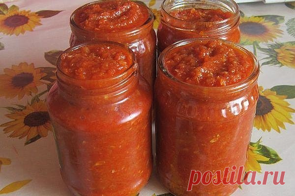 Аджика из кабачков.