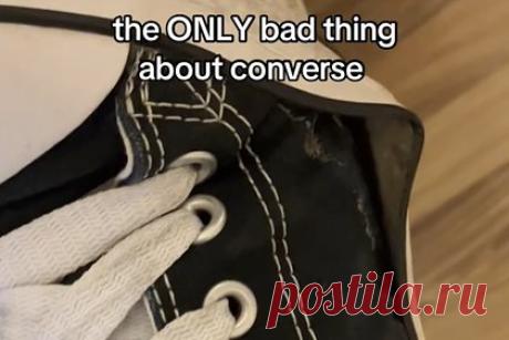 Девушка показала недостаток кед Converse и вызвала ажиотаж в сети