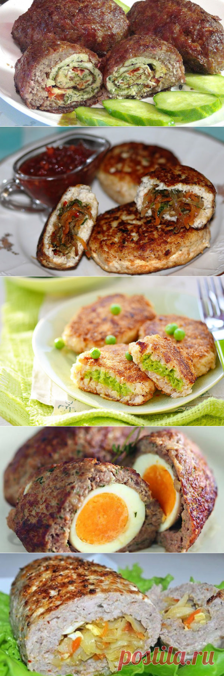 Зразы мясные с яйцом, грибами, сыром, пошаговые рецепты с фото, видео