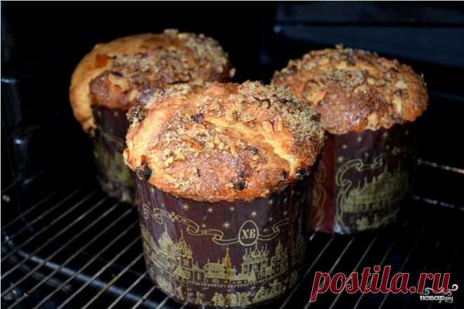 Кулич с орехами - пошаговый кулинарный рецепт на Повар.ру