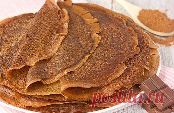 Как приготовить тонкие шоколадные блины