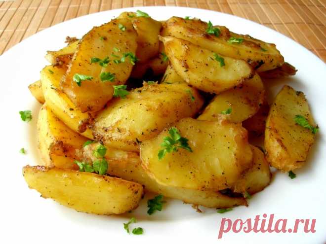 Румяная картошечка в духовке, удачный рецепт для вкусного обеда или ужина — Кулинарная книга